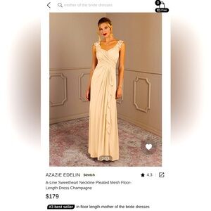 Mother of Bride long dress. I ordered wrong size and forgot to send back on time